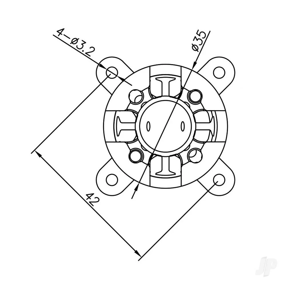 Radient Brushless Motor 3542 1000KV (2-4S) RDNM35421000 - Image 4