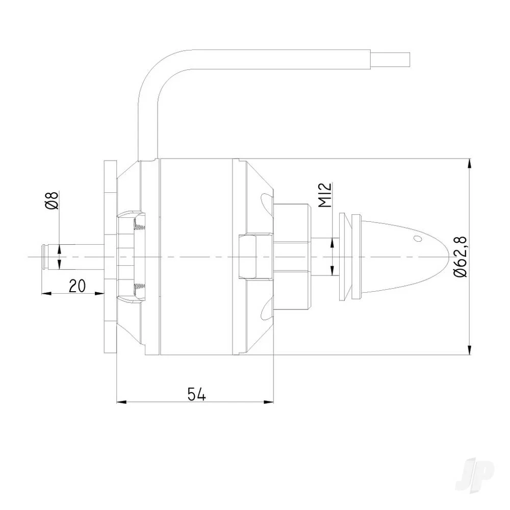 Radient Brushless Motor 6354 200KV (4-10S) RDNM6354200 - Image 3