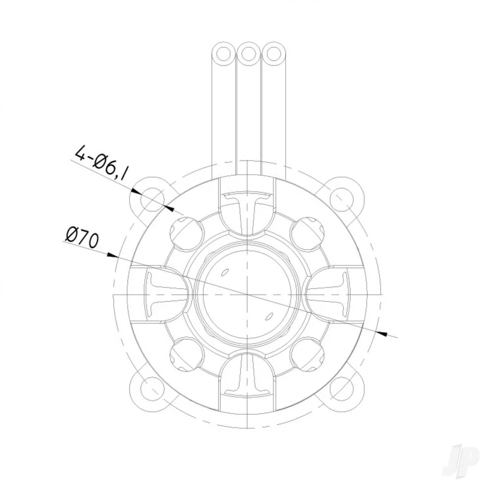Radient Brushless Motor 6354 200KV (4-10S) RDNM6354200 - Image 4