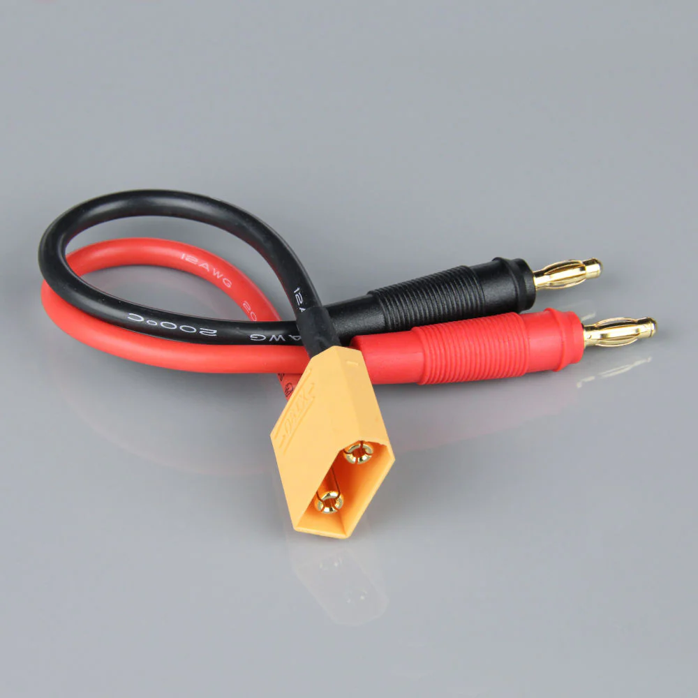 Radient Charge Lead, 4mm Bullet to XT90 Male, 12AWG, 150mm (ESC End) RDNAC010038