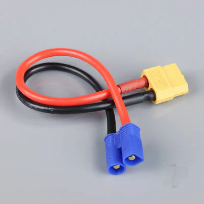Radient Charge Lead, XT60 to EC3 Male, 14AWG, 150mm RDNAC010150