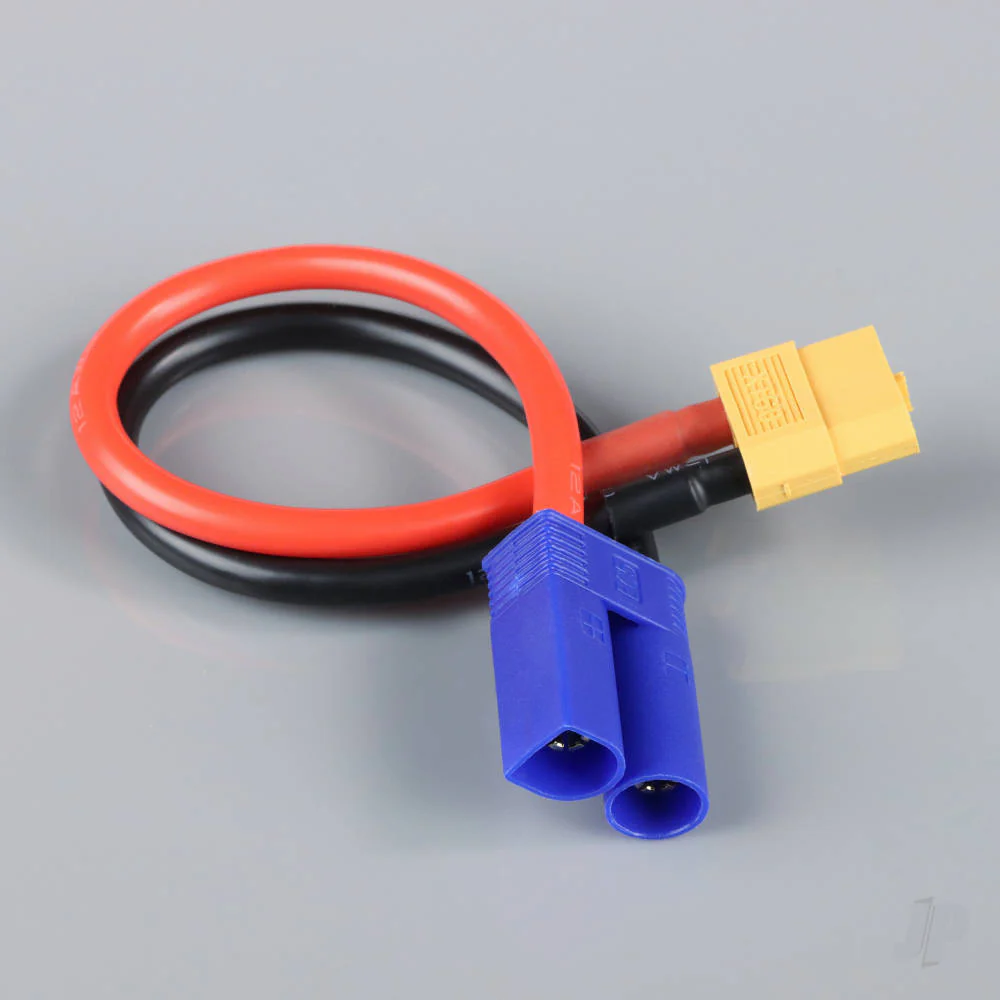 Radient Charge Lead, XT60 to EC5 Male, 12AWG, 150mm RDNAC010151