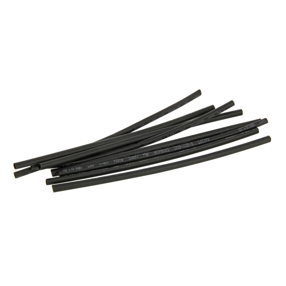 Radient Heat Shrink Tubing, 2.3mm x 100mm, 3/32x4 in (8pcs) BLACK RDNA0613