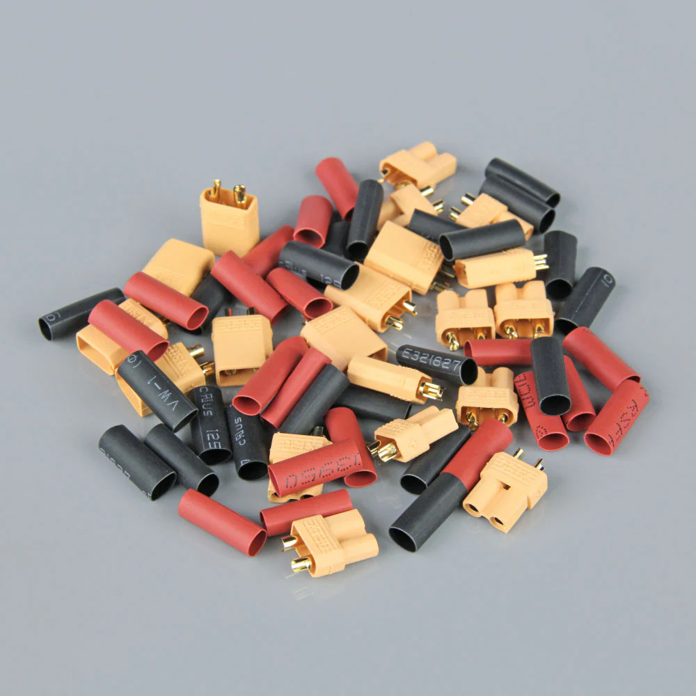 Radient XT30 Pairs including Heat Shrink (10pcs) RDNAC010018