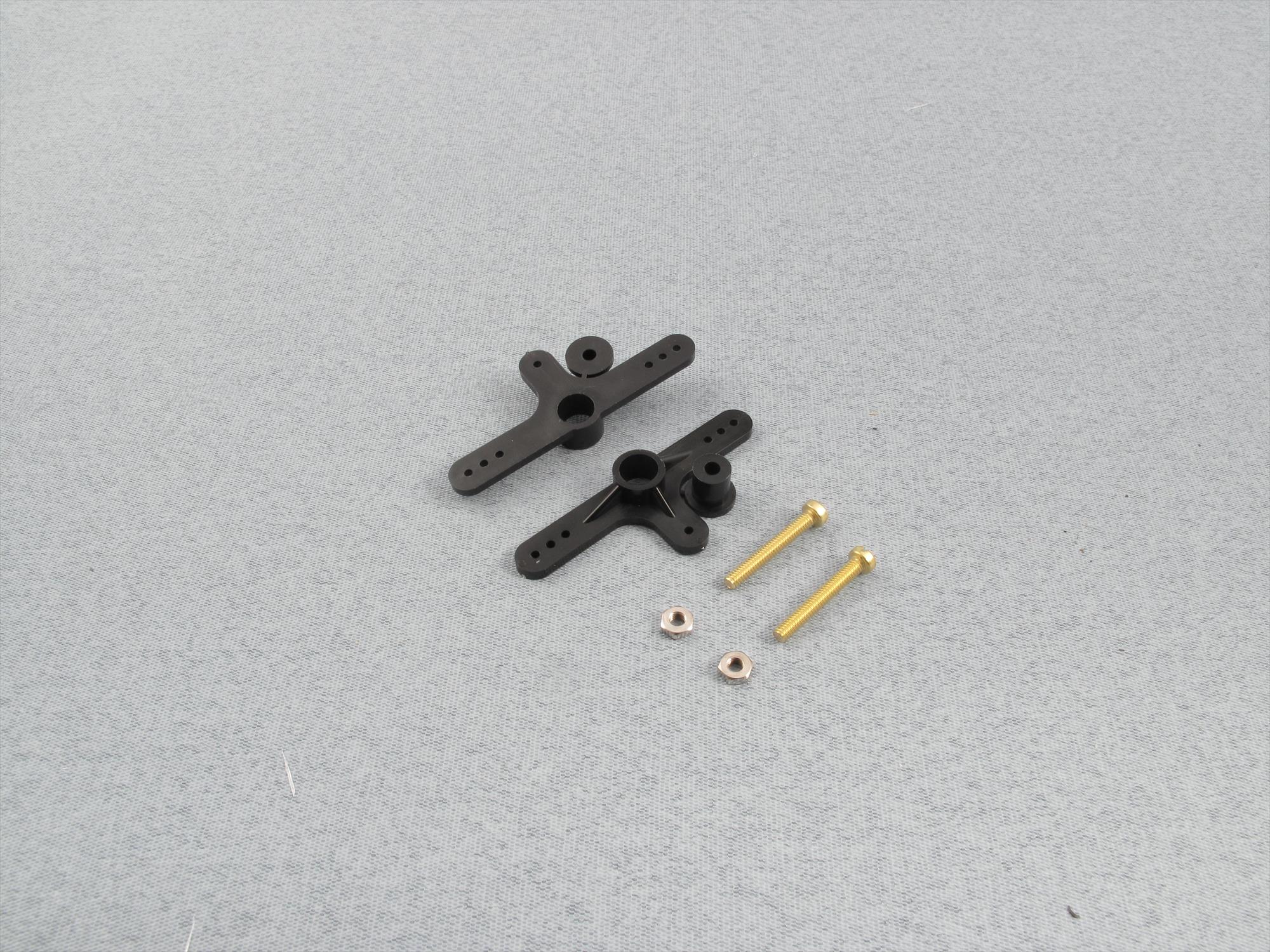 Radio Active Bell Crank 180deg w/Screws (pk2) RCA180