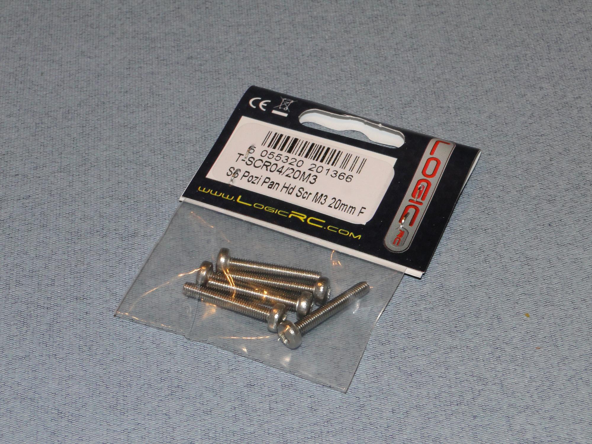 Radio Active Stainless Steel Pozi Pan Head Screw M3x20mm (Pk6) SCR04/20M3 - Image 2