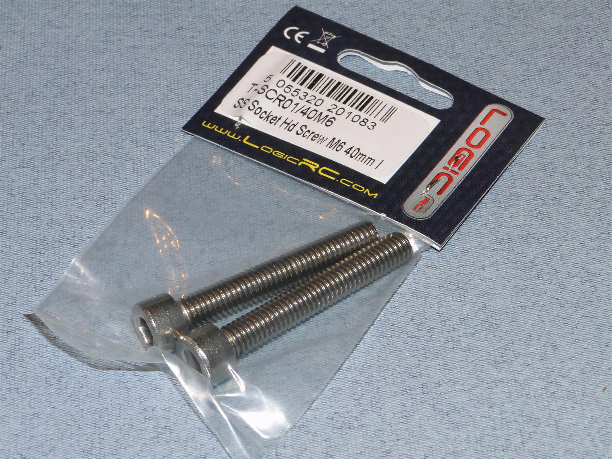 Radio Active Stainless Steel Socket Head Screw M6x40mm (Pk2) SCR01/40M6 - Image 2