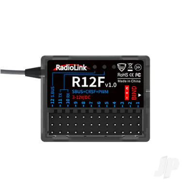 RadioLink R12F 2.4GHz 12-channel (PWM) with SBUS Receiver RLKR081010