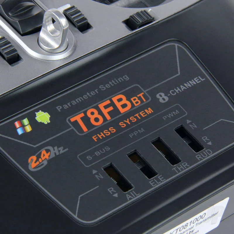 RadioLink T8FB-BT 2.4GHz 8-Channel Transmitter with Bluetooth and 2x R8EF Receivers (Mode 2) RLKT081010 - Image 9