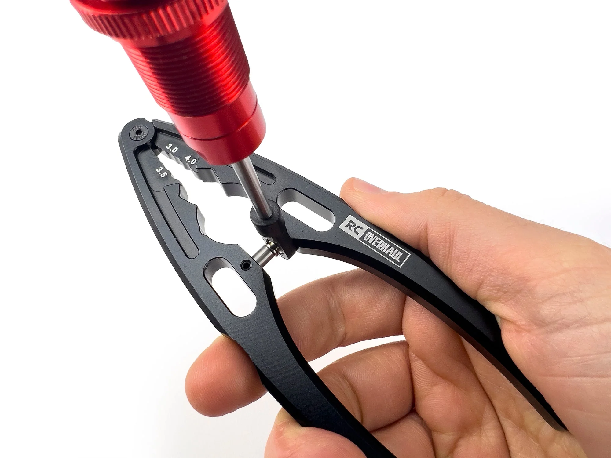 RC Overhaul Shock Shaft & Ball End Pliers Black Alum RCO-TL007 - Image 5