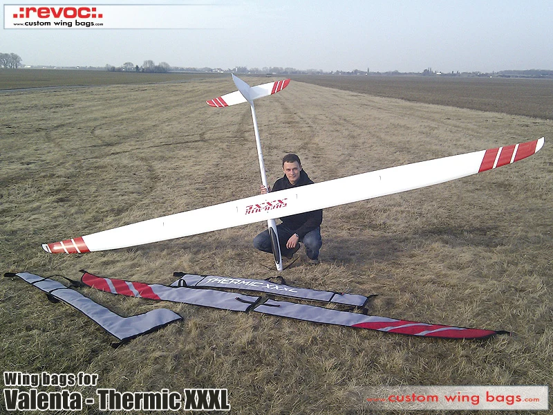 Revoc Fuselage Bag for Valenta Model Glider - Thermic XXXL in Orange Material - Image 5