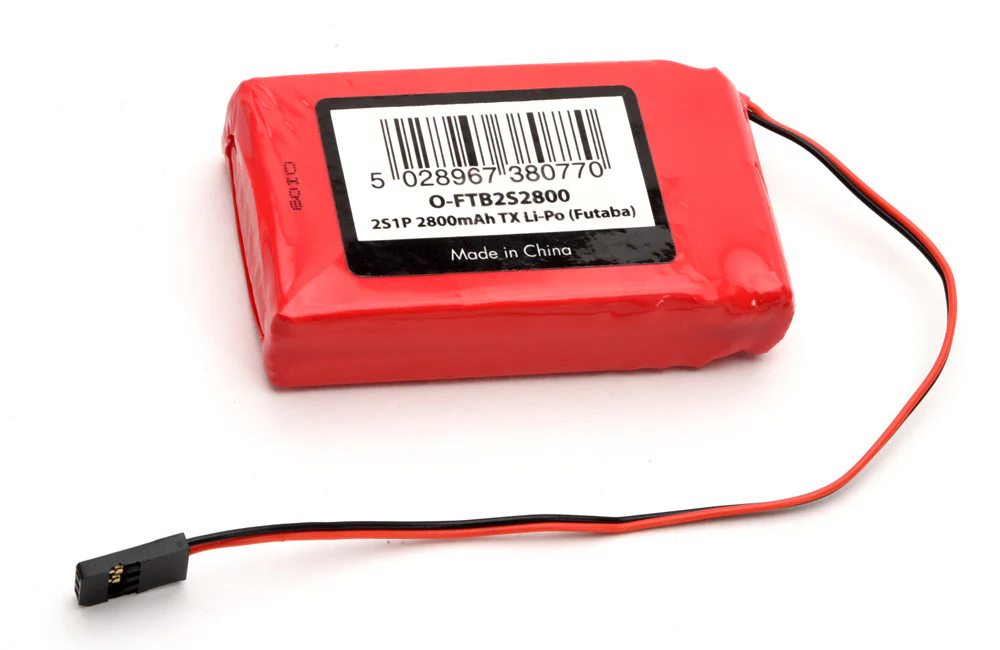 Ripmax 2S1P 7.4V 2800mAh TX Li-Po (Futaba) O-FTB2S2800 - Image 2