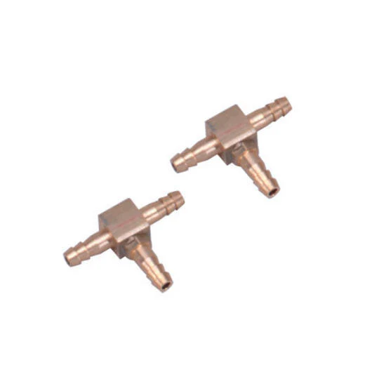 Robart Brass T 1/8" OD X 1/16" ID Air Line (Pack Of 2) RB225