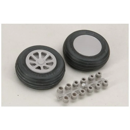 Robart Scale Wheel Straight Tread 3.25" Pair RB115