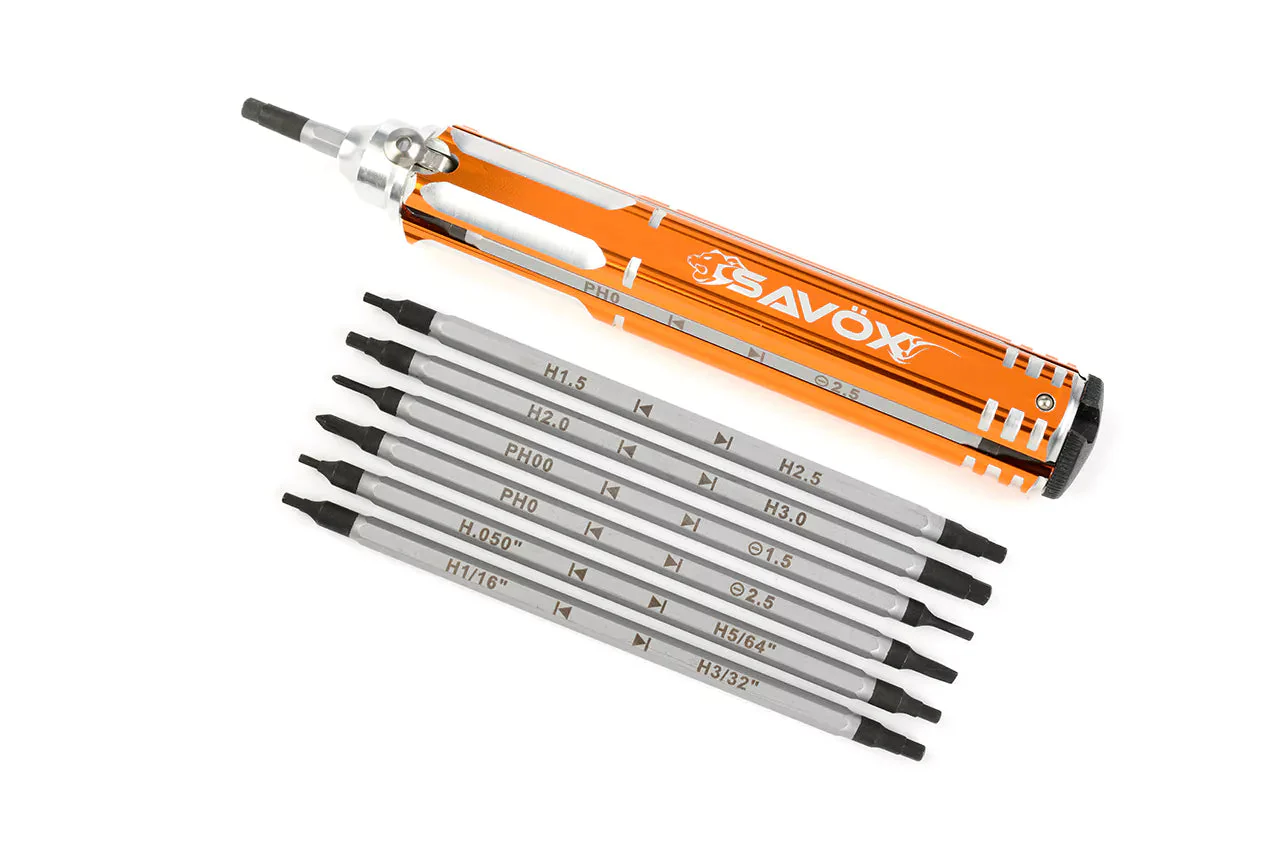Savox 12-In-1 Tool 2X Phillips/2XFlat/4XHex Metric/4XHex Imperial SAV-ST-1001
