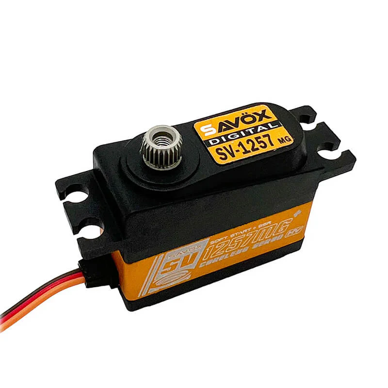 Savox SV-1257MG+ HV Digi Mini Size Rudder Servo 4KG/0.055S@7.4V - Plus SAV-SV1257MG+