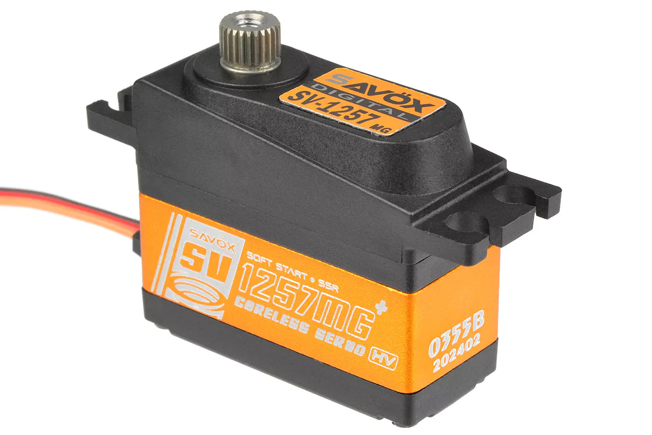 Savox SV-1257MG+ HV Digi Mini Size Rudder Servo 4KG/0.055S@7.4V - Plus SAV-SV1257MG+ - Image 2