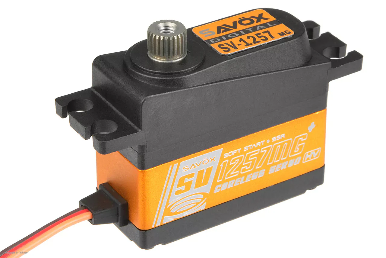 Savox SV-1257MG+ HV Digi Mini Size Rudder Servo 4KG/0.055S@7.4V - Plus SAV-SV1257MG+ - Image 5