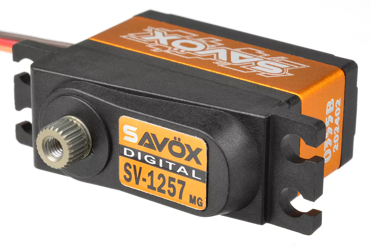 Savox SV-1257MG+ HV Digi Mini Size Rudder Servo 4KG/0.055S@7.4V - Plus SAV-SV1257MG+ - Image 6