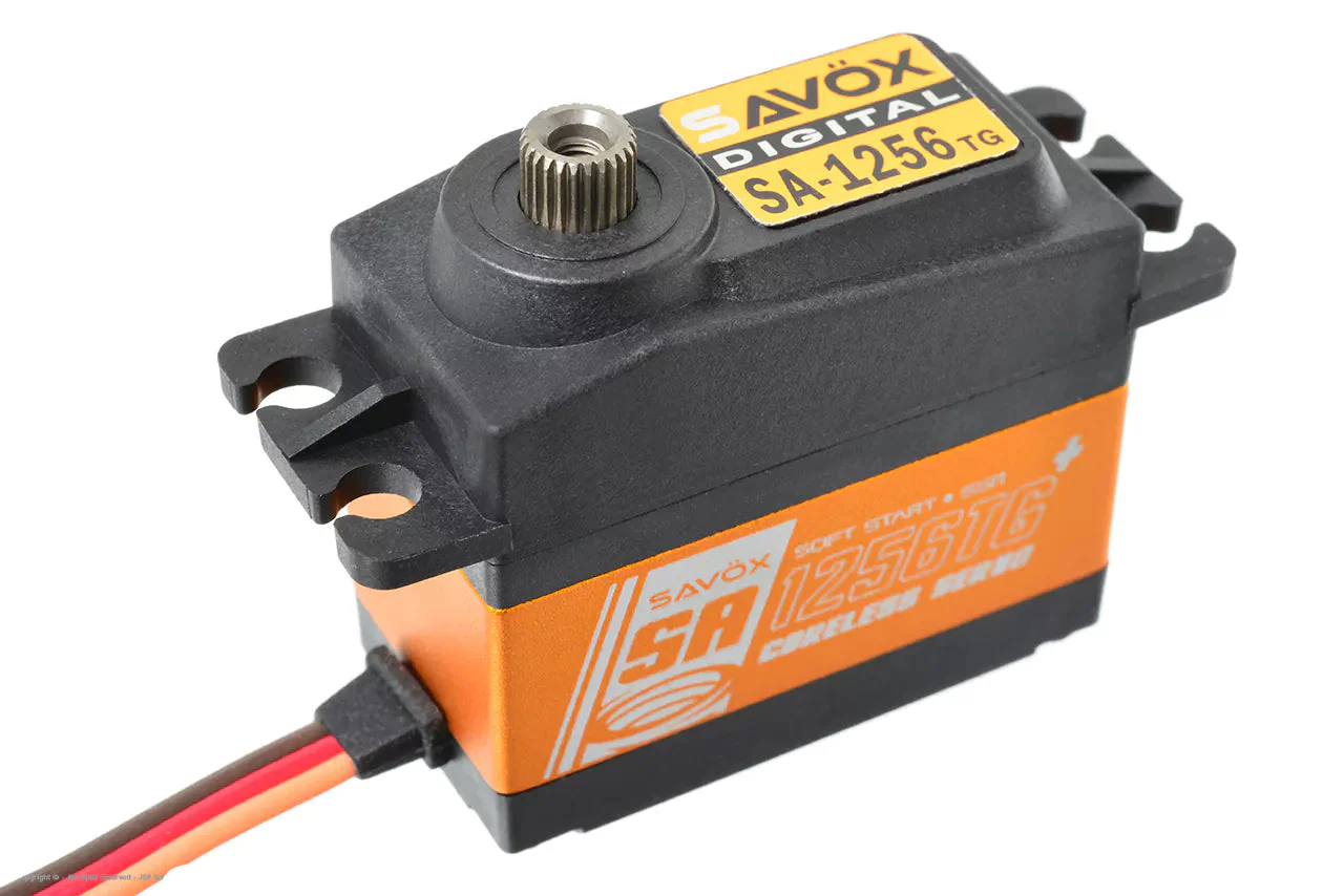 Savox SA-1256TG+ Standard Size Coreless Digital Servo With Soft Start 0.15s/20kg@6v SA1256TGP