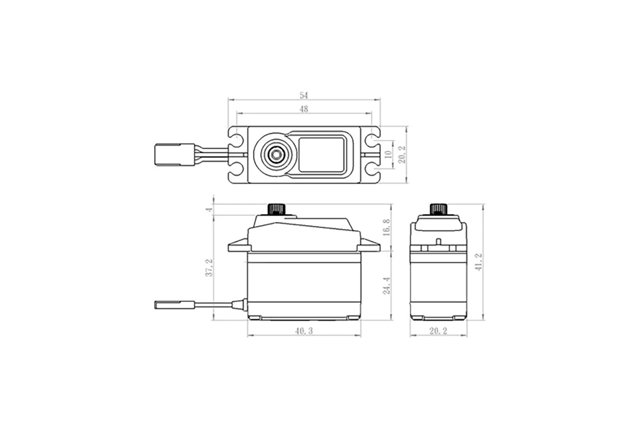 Savox SA-1258TG+ Standard Size Coreless Digital Servo With Soft Start 0.08s/12kg@6v SA1258TGP - Image 3