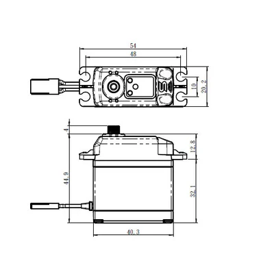 Savox SB-2230SG+ High Voltage Brushless Digital Servo With Soft Start 0.11s/55kg@8.4v SB2230SGP - Image 2