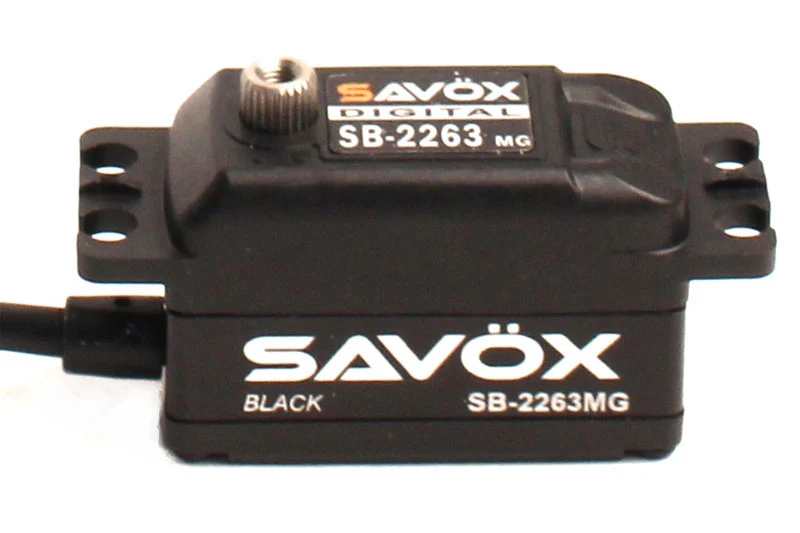 Savox SB-2263MGB Low Profile Brushless Digital Servo 10kg/0.076s@6.0v - Black - Image 3