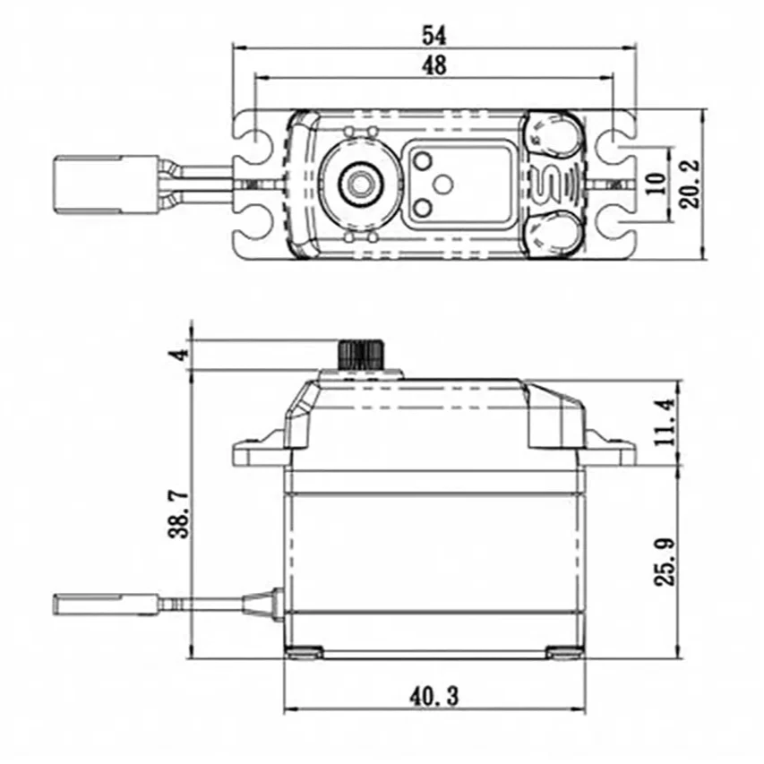Savox SB-2270SG+ HV Digital Brushless Servo 32kg/0.12s@7.4v SAV-SB2270SG+ - Image 8