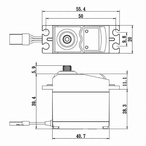 Savox SC-0252MG+ Standard Digital Servo With Soft Start 0.19s/10.5kg@6.0v SC0252MGP - Image 6