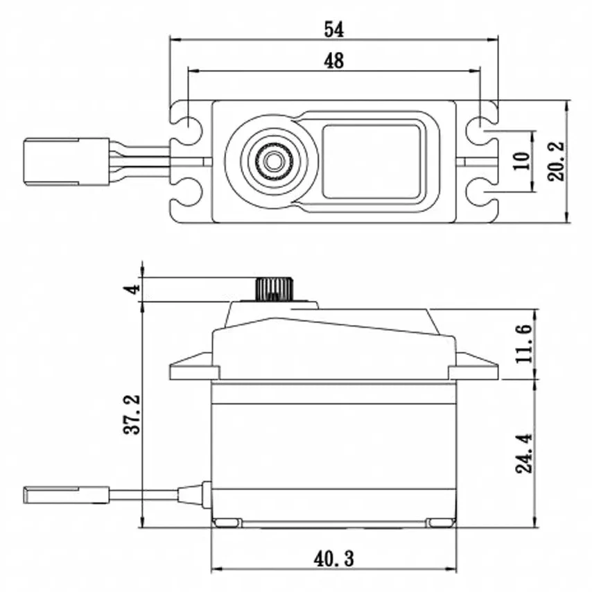 Savox SC-1258TG+ Standard Size Coreless Digital Servo With Soft Start 0.08s/12kg@6v SC1258TGP - Image 6