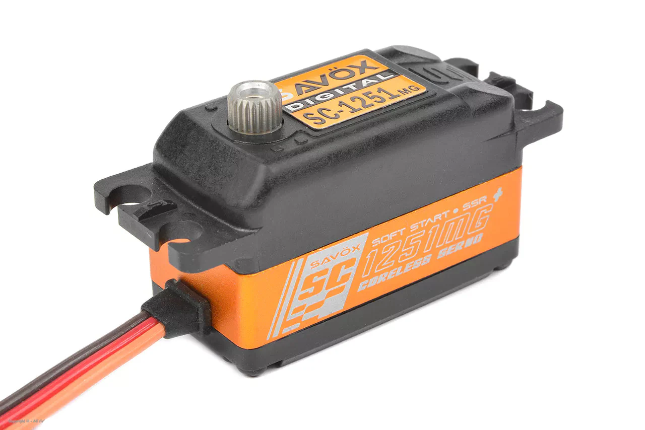 Savox SC-1251MG+ Low Profile Digital Servo With Soft Start 0.09s/9kg@6v SC1251MGP