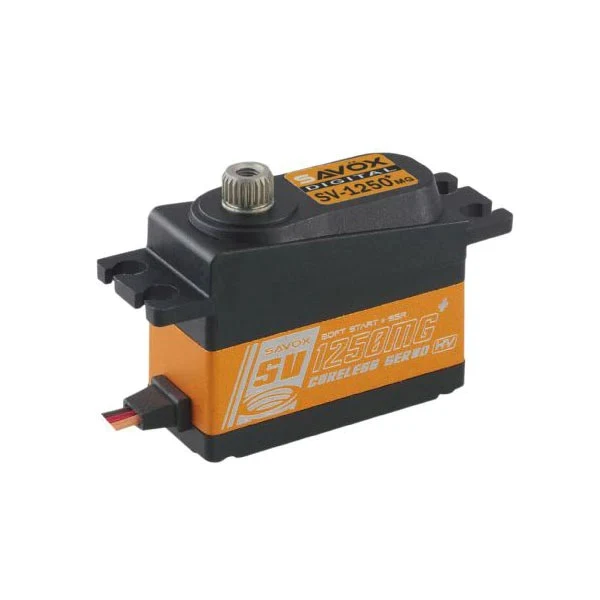 Savox SV-1250MG+ High Voltage Digital Mini Cyclic Servo With Soft Start 0.095s/8kg@7.4v SV1250MGP - Image 3