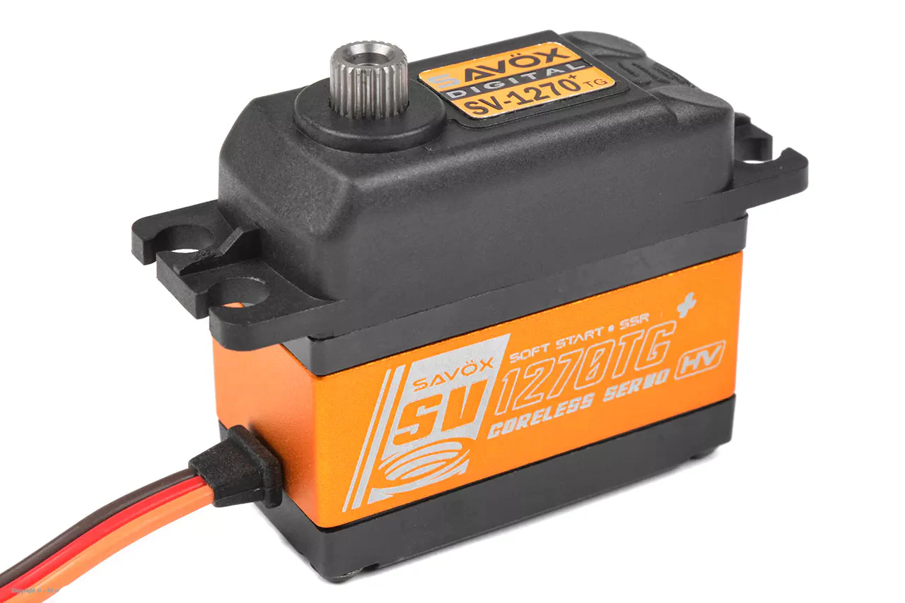 Savox SV-1270TG+ High Voltage Coreless Digital Servo With Soft Start 0.10s/45kg@8.4v SV1270TGP