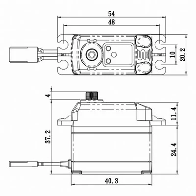Savox SV-1270TG+ High Voltage Coreless Digital Servo With Soft Start 0.10s/45kg@8.4v SV1270TGP - Image 7