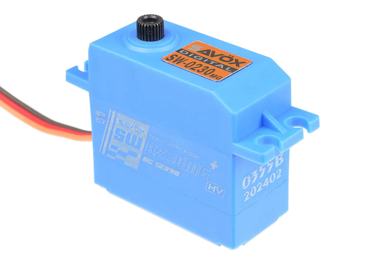 Savox SW-0230MG+ Waterproof HV Digital Servo 8kg/0.13s@7.4v - Image 2
