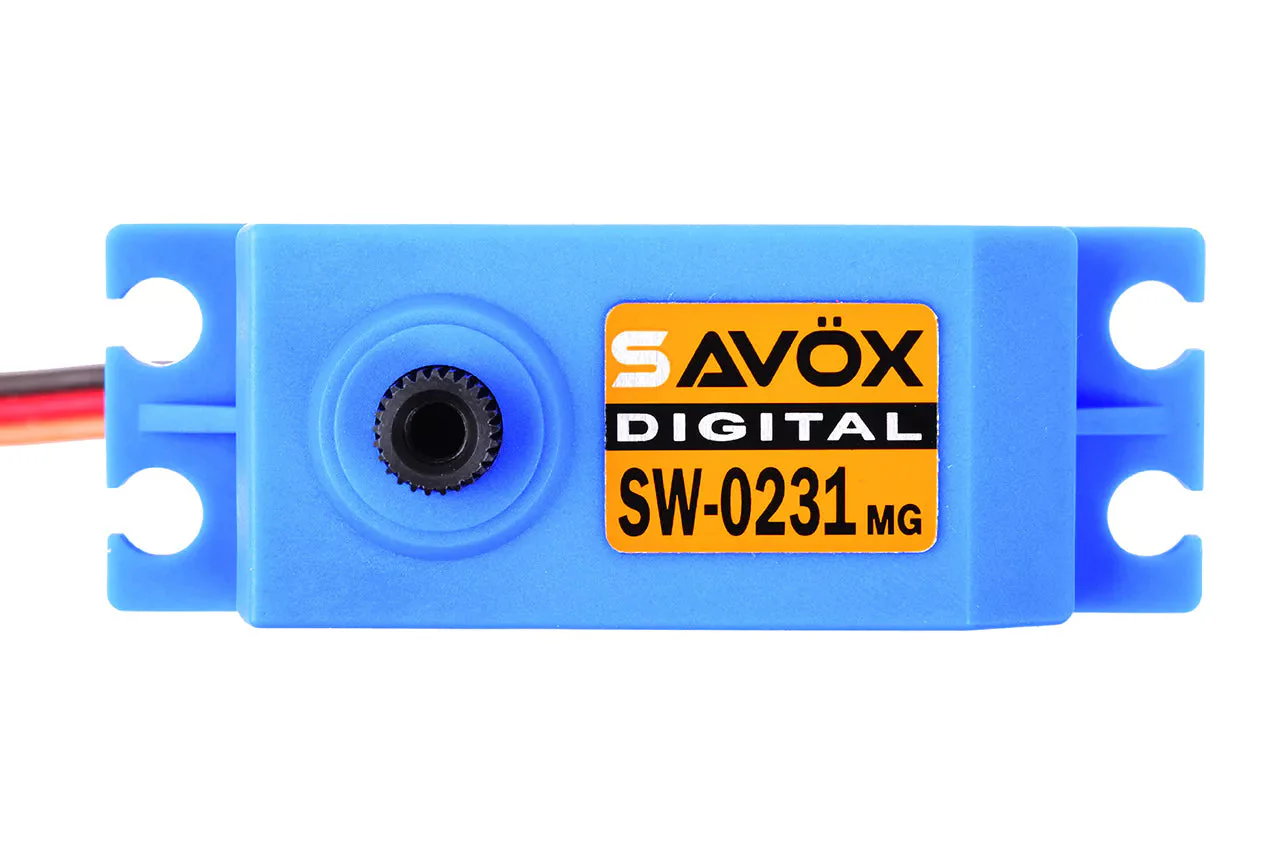 Savox SW-0231MG+ Waterproof Digital Servo 15kg/0.17s@6v - Image 4