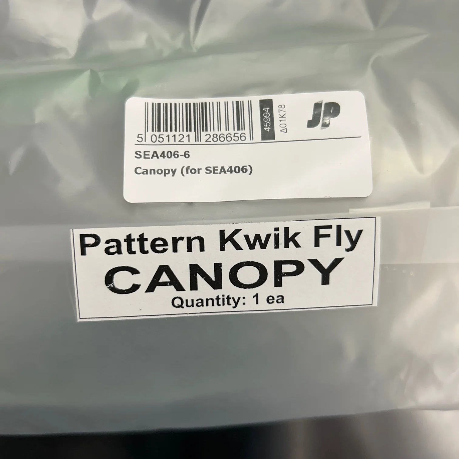 Seagull Canopy for Kwik Fly Green/White SEA406-6 - Image 2