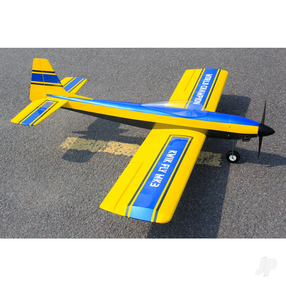 Seagull Kwik Fly Mk.3 (10cc / 4s) 1.6m / 63in Yellow/Blue SEA406Y - Image 5