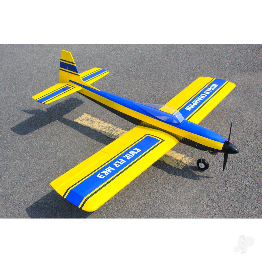 Seagull Kwik Fly Mk.3 (10cc / 4s) 1.6m / 63in Yellow/Blue SEA406Y - Image 8