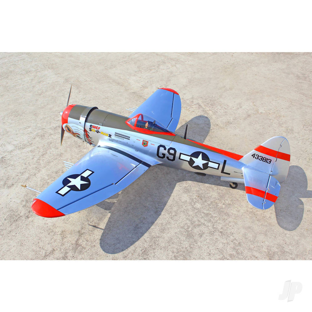 Seagull P-47 Thunderbolt Chief Ski-U-Mah II (30-38cc) 1.77m / 70in with 3-piece Retracts SEA398SKIG - Image 2