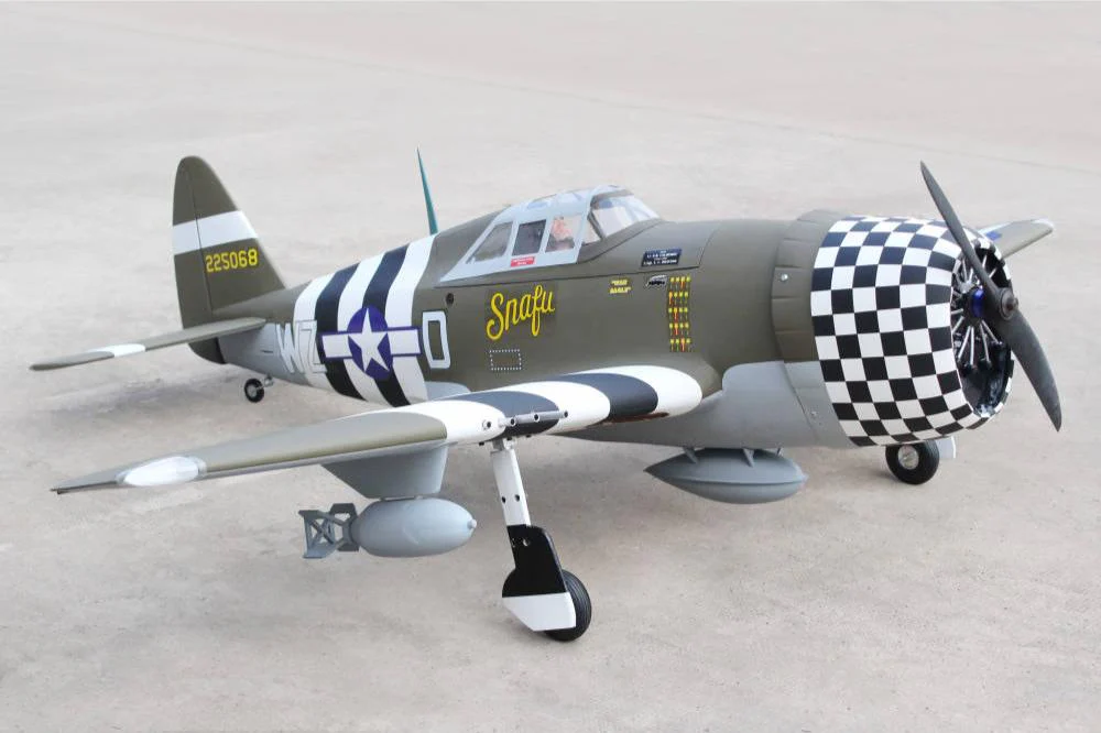 Seagull P-47G Thunderbolt Snafu (20cc) 1.6m (63in) with 84° Electric Retracts SEA207NG - Image 4