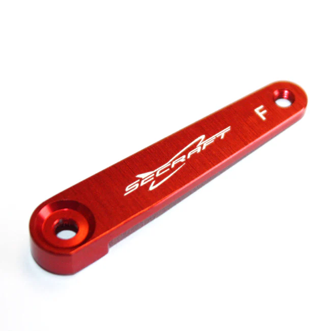 Secraft Futaba V1 1.5" (M3) Servo Arm (Red) SEC135