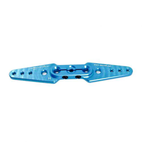 Secraft Hitec 3.5" (M3) Straight Servo Arm (Blue) SEC022 - Image 2