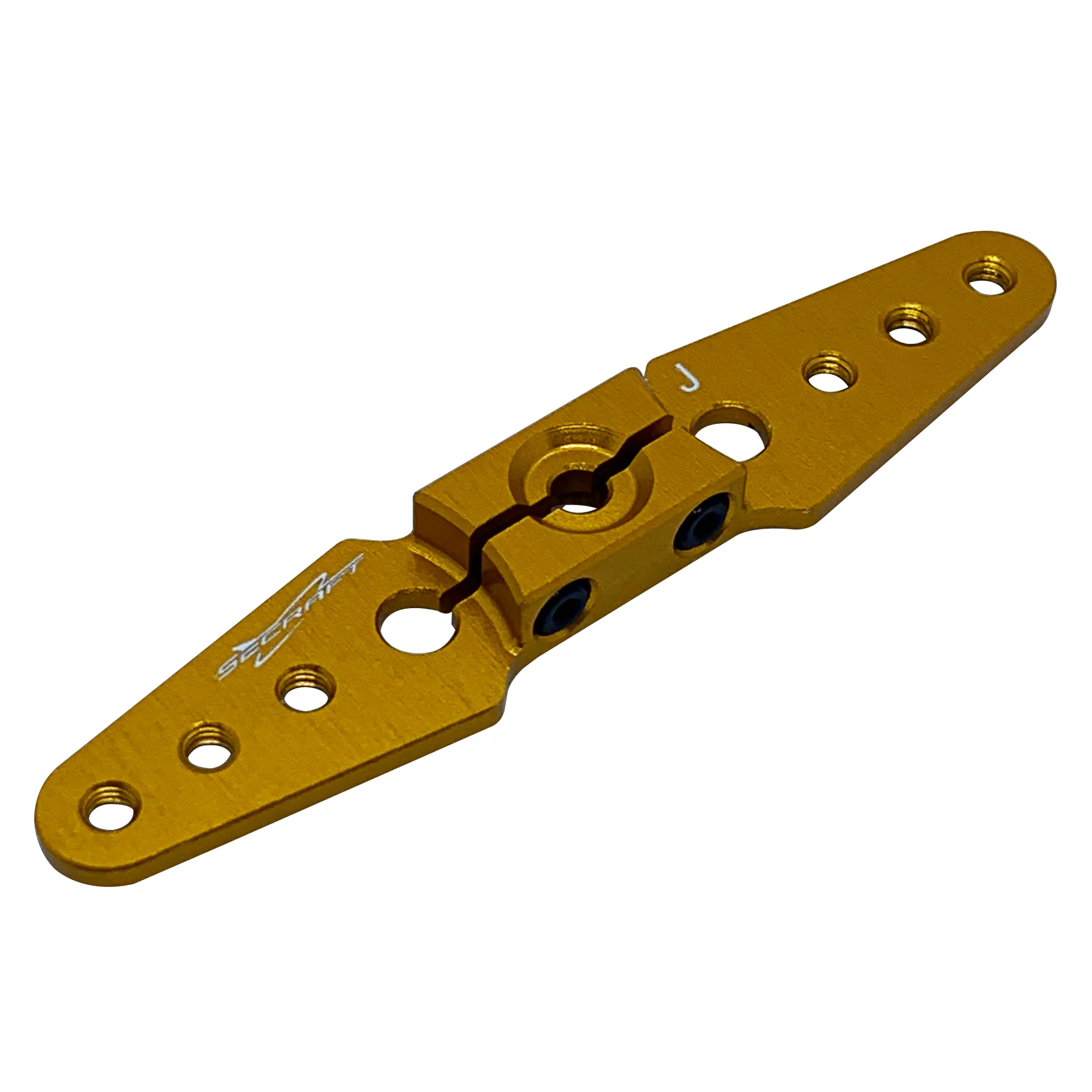 Secraft JR / Spektrum 2.5" Straight Servo Arm (Gold) SEC021