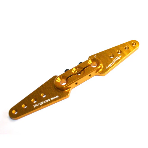 Secraft JR / Spektrum 3.5" Straight Servo Arm (Gold) SEC024