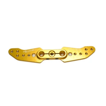 Secraft JR / Spektrum 3.5" (M3) Offset Servo Arm (Gold) SEC125 - Image 2