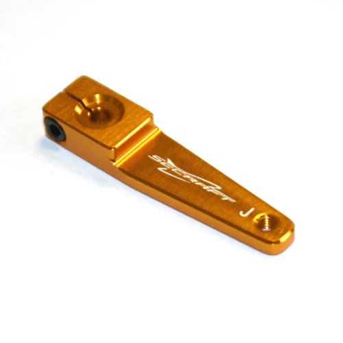 Secraft JR / Spektrum V2 1.25" (M3) Servo Arm (Gold) SEC003 - Image 2