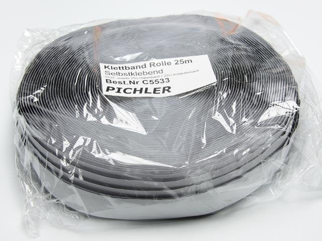 Self Adhesive Velcro Strip 18mm x 1m Hook & Loop Black C5533/1 - Image 2