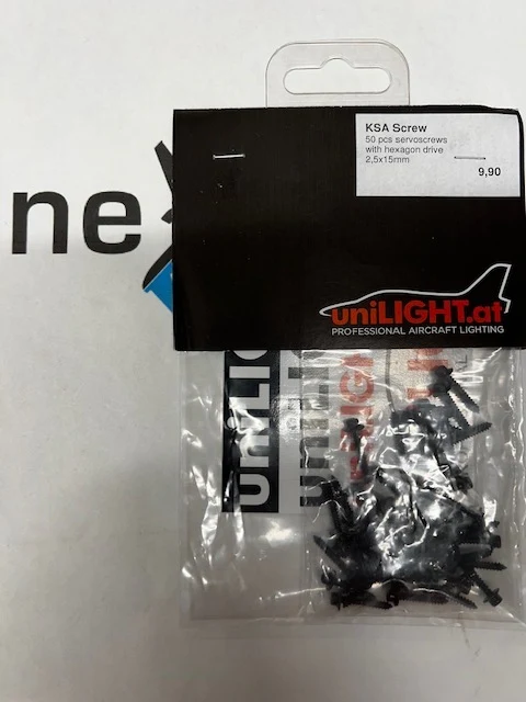 Servo Screws 50pcs Hexagon Socket 2.5x15mm KSA-SCREW - Image 2