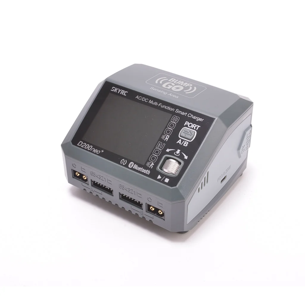 SkyRC D200neo+ NFC Version AC/DC Dual Charger SK-100196-06 With External Discharger Option (BD380)